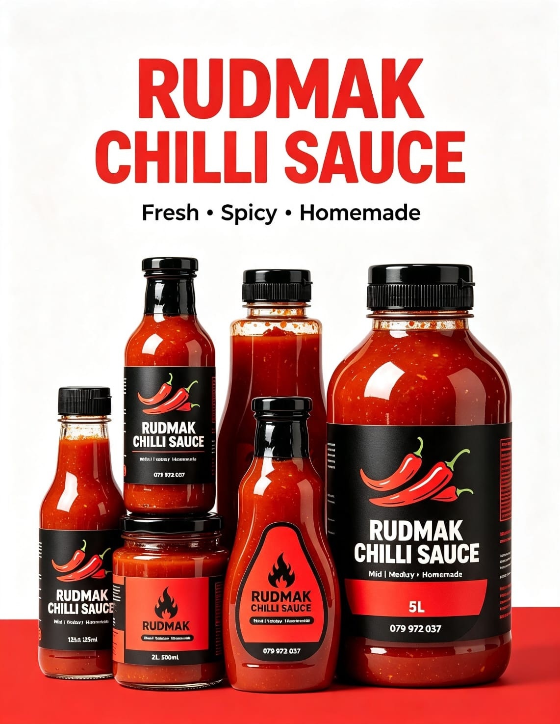 Rudmak Chilli Sauce Handcrafted Range
